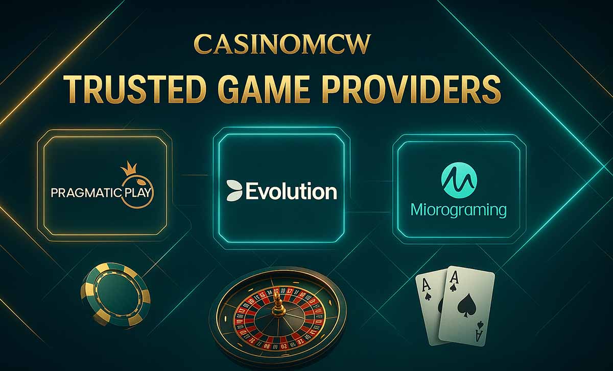 Các nhà cung cấp game hợp tác cùng MCW Casino là công ty nào?