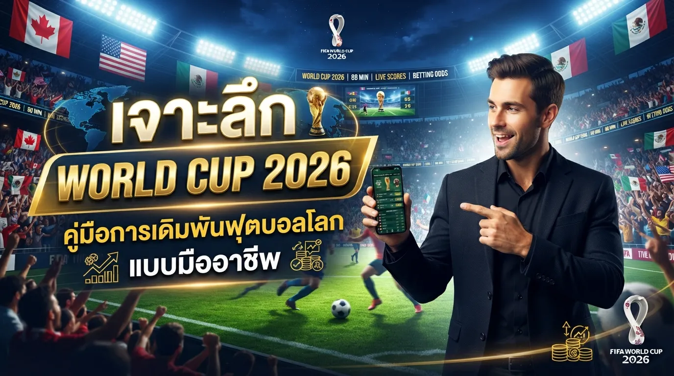 เจาะลึก World Cup 2026: คู่มือการเดิมพันฟุตบอลโลกแบบมืออาชีพ